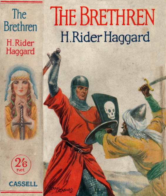 CASSELL dust jacket The Brethren by H. Rider Haggard
