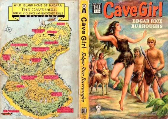 Dell MapBack - The Cave Girl by Edgar Rice Burroughs