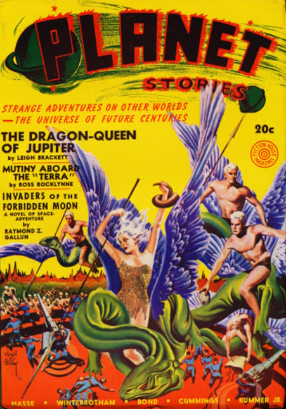 Dragon Queen Of Jupiter - Virgil Finlay cover