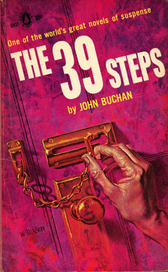 Popular Books - The Thirty-Nine Steps by John Buchan - illustration by William Teason